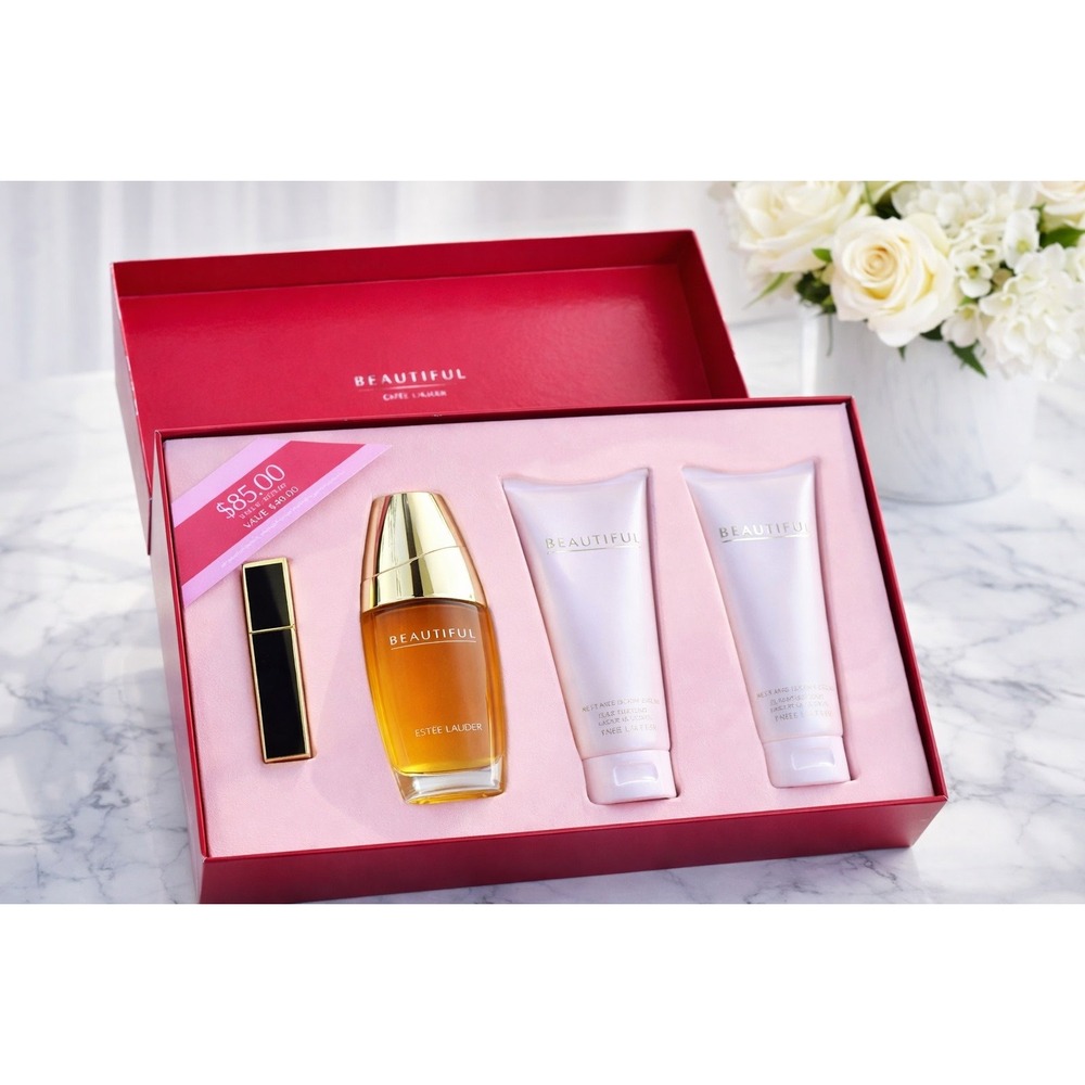 Beautiful Estée Lauder Gift Set Eau de Parfum Spray, 2pcs. Body Care,‎ Lipstick